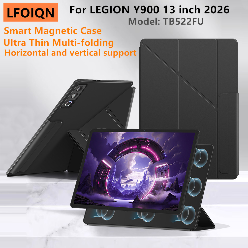 Lenovo Tablet With Accessories - LFOIQN สำหรับเลอโนโว Legion Y900 2026 กรณีบางเฉียบหลายพับแม่เหล็กสำหรับ
