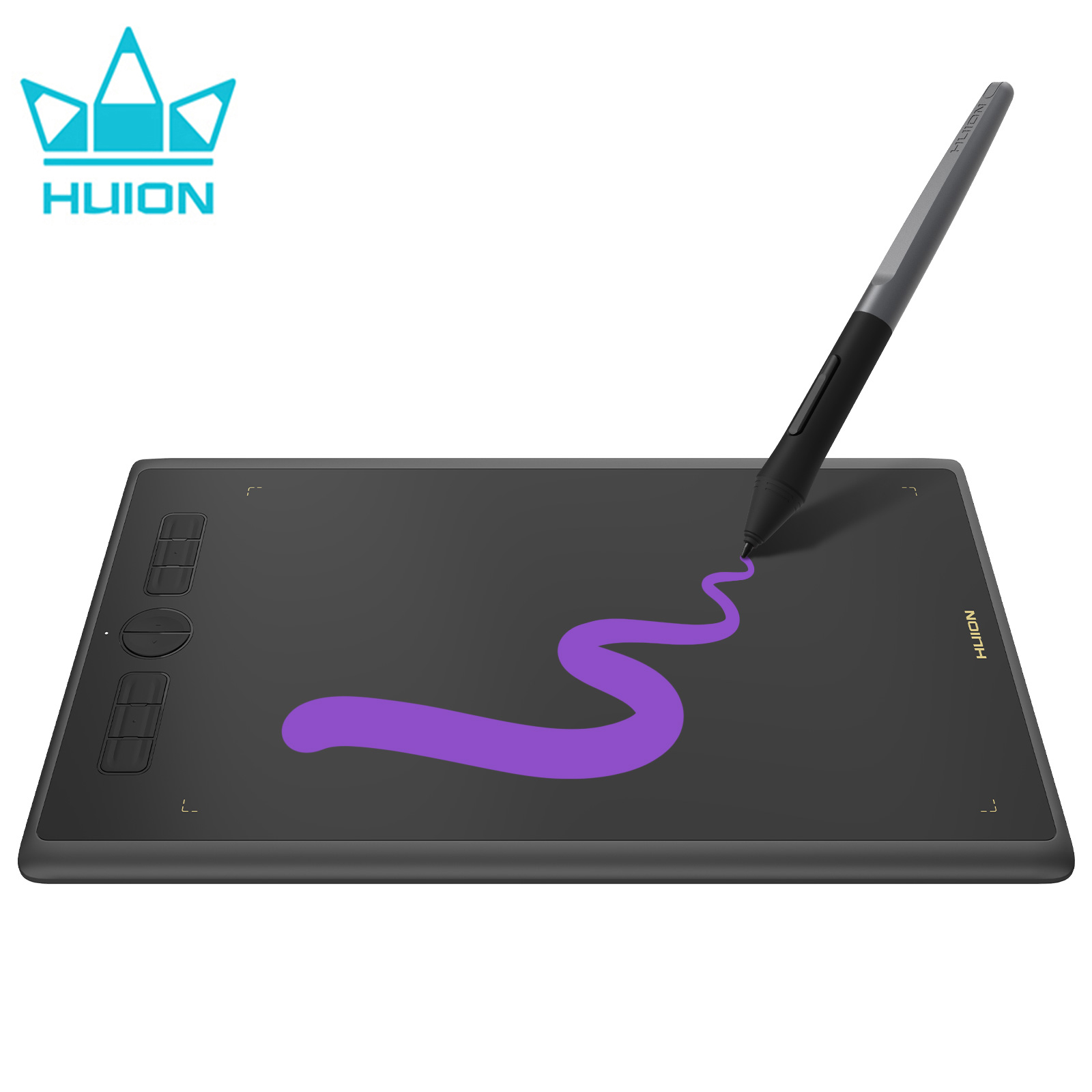 Huion Tablet Accessories - 10x6 นิ้ว HUION H610X กราฟิกแท็บเล็ตภาพเคลื่อนไหวการออกแบบแท็บเล็ต 8