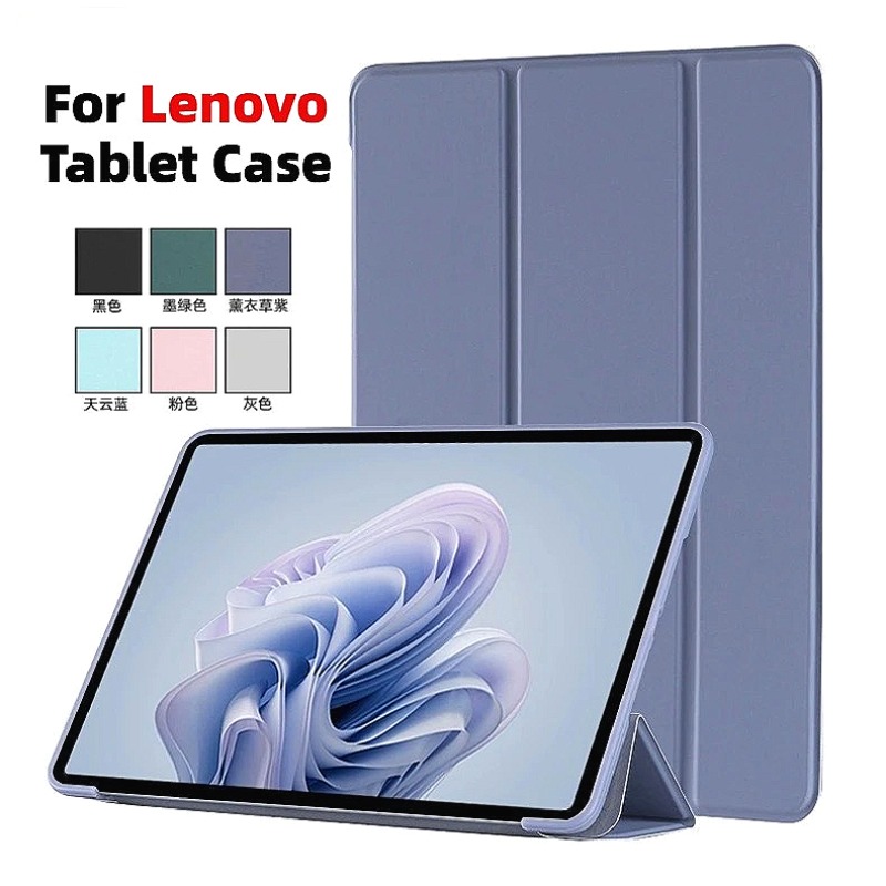 Cidea Tablet Accessories - เคสแท็บเล็ตหนัง PU แบบพับสามตอน สำหรับ Lenovo Idea