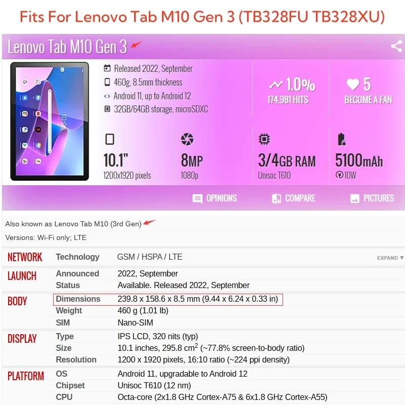 คาปาสำหรับเลอโนโวแท็บ M10 รุ่น - Lenovo Tablet With Accessories บทวิจารณ์และราคา