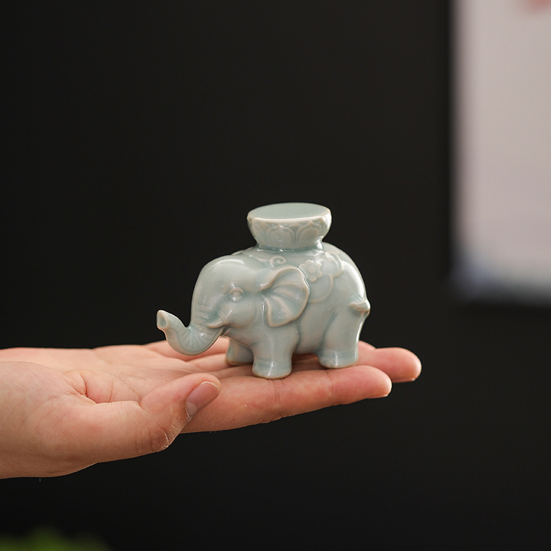 ที่วางฝาถ้วยชาเซรามิกรูปช้าง ข - Unique Table Accessories บทวิจารณ์และราคา