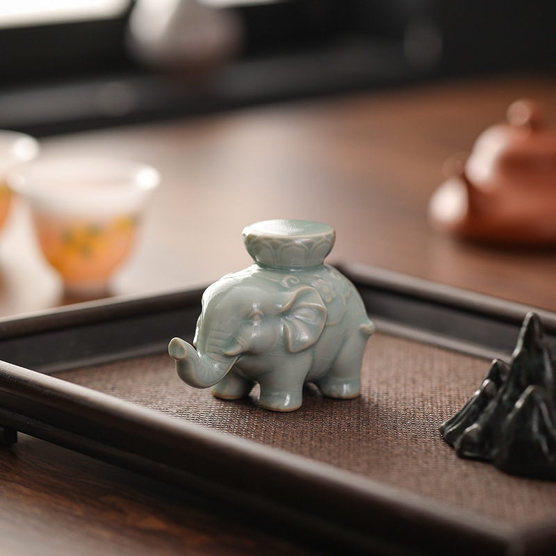 ที่วางฝาถ้วยชาเซรามิกรูปช้าง ข - Unique Table Accessories บทวิจารณ์และราคา