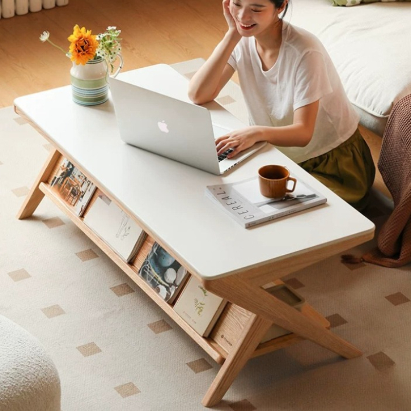 โต๊ะกาแฟไม้ทรงสี่เหลี่ยมผืนผ้า - Unique Table Accessories บทวิจารณ์และราคา